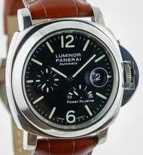 Panerai Luminor Marina Power Reserve, PAM 090, ’S, Stainless Steel, Brown Ltr 4