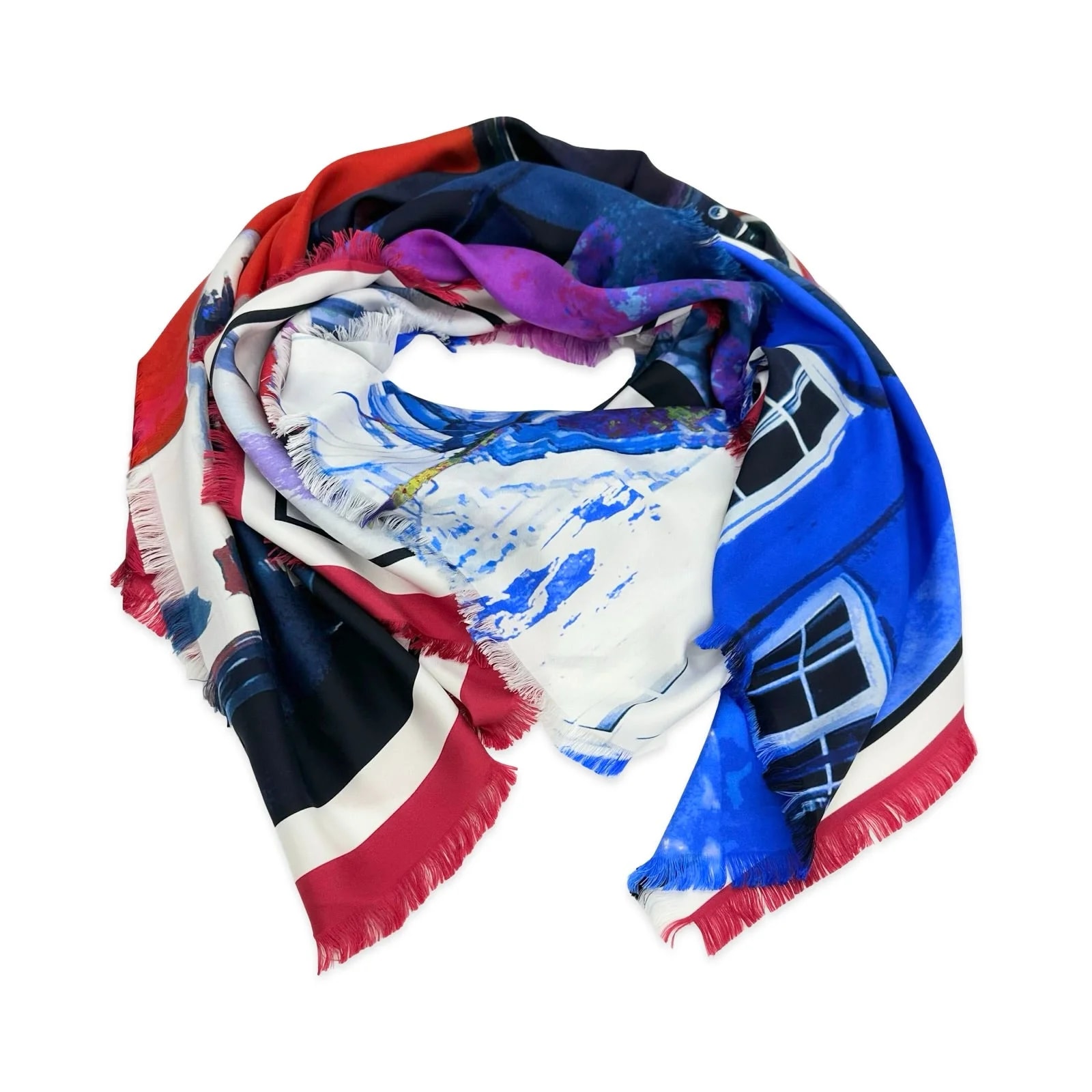 Luv Luxe Scottsdale — Chanel Twill Paris-Cuba Cruise Large Scarf Shawl — Accessory — resale