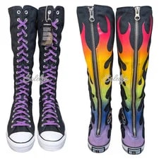 Converse Pride Xxhi Custom Elastic Lace Knee High M13 W15 2