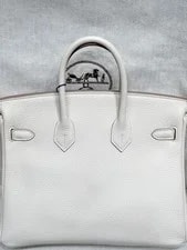Auth Hermès Birkin 25 Perle Top Handle 2
