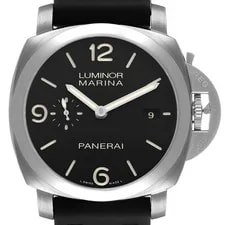 Panerai — Panerai Luminor 1950 Marina Black Dial Steel 44mm PAM00312 Papers — Watch — resale