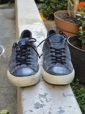 John Varvatos Distressed Low Top Converse 9.5" 3