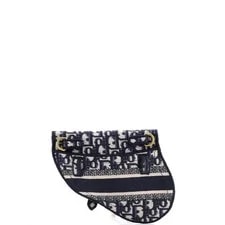Christian Dior Saddle Belt Logo Embroidered 3