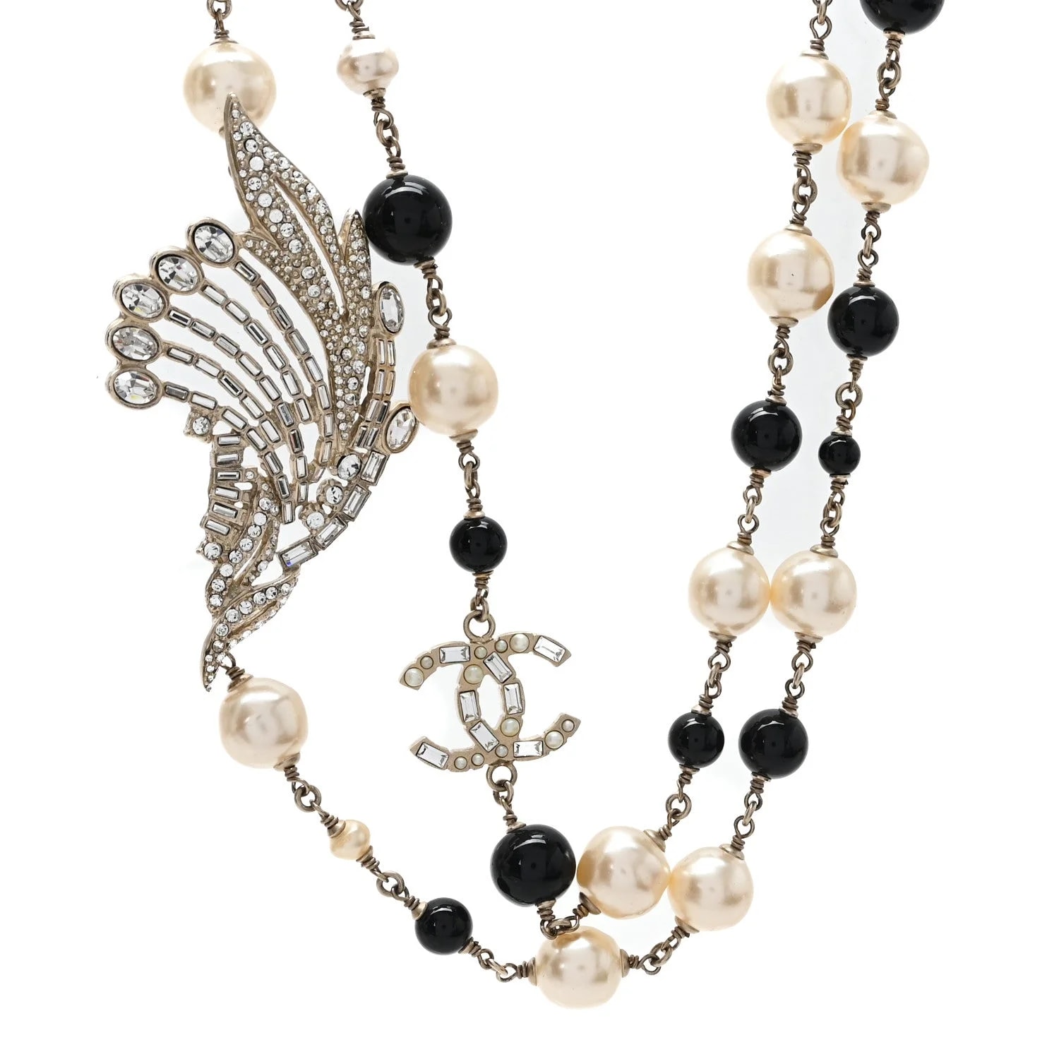 Chanel — Baguette Beaded Wing Long — Jewelry — resale