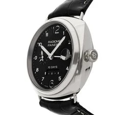 Panerai Radiomir GMT White Gold Auto 45mm Black Dial Strap PAM 496 2