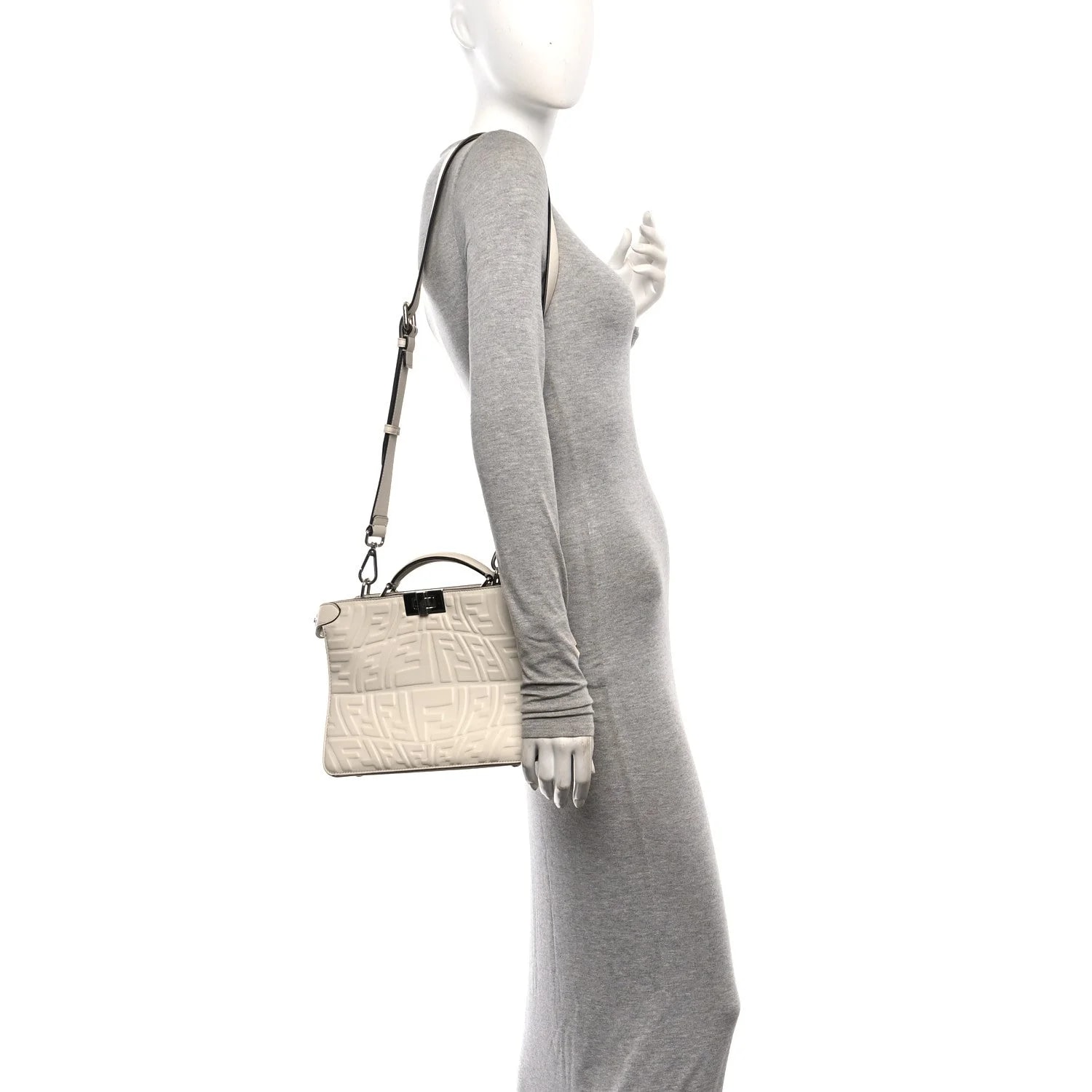 X Sarah Coleman Fish Eye Embossed Mini Peekaboo I SEE U Satchel Ice 2
