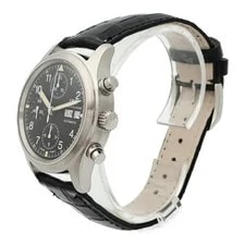 IWC Pilot Chronograph Automatic 3706-003 Stainless Steel Black 3