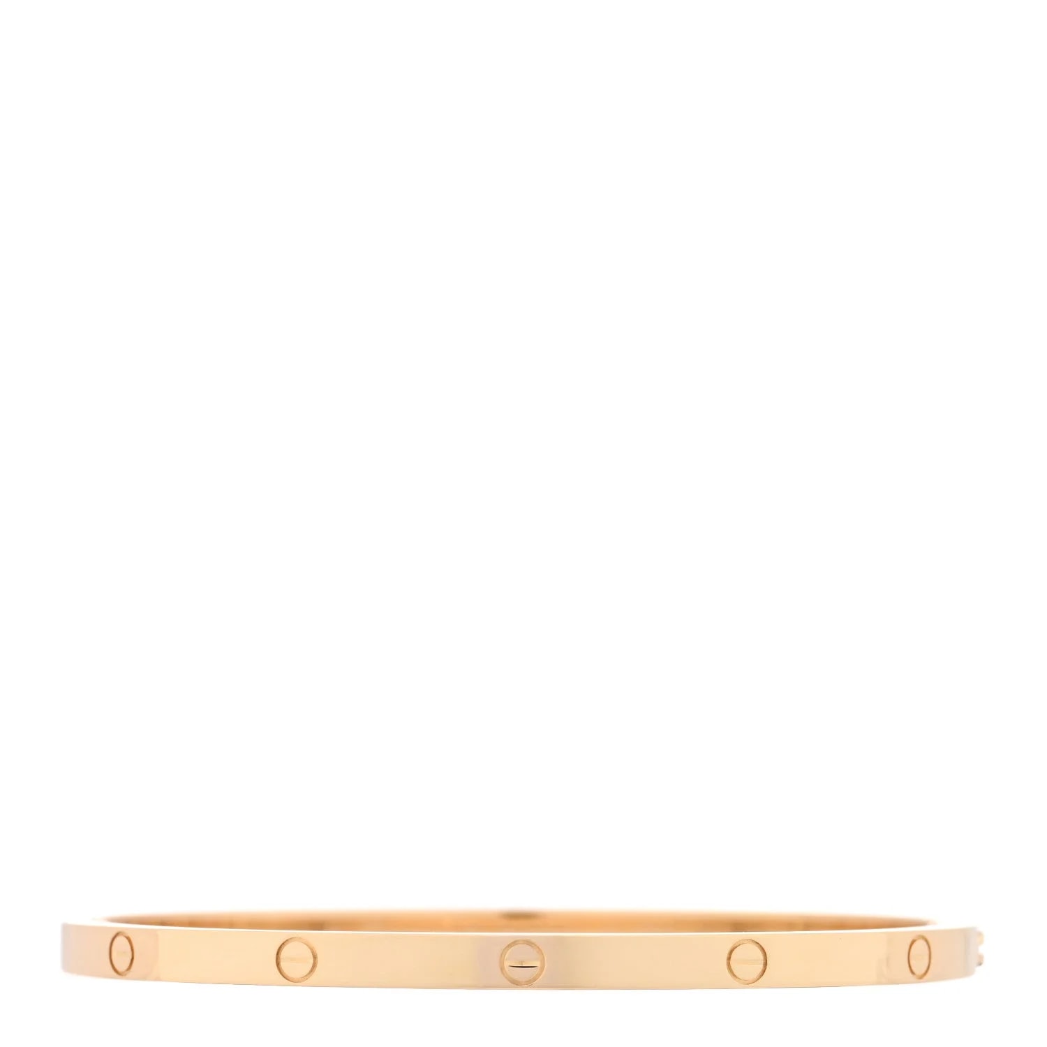Cartier — 18K Yellow Gold Small Love Bracelet 17 — Jewelry — resale