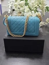 Chanel Boy Bag Chain Strap Turn Lock Flap 2