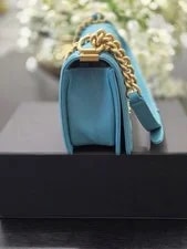 Chanel Boy Bag Chain Strap Turn Lock Flap 4