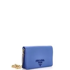 Prada Monochrome Wallet on Chain Mini 2