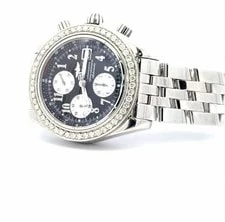 Breitling Chronomat Evolution Chronograph White Gold / Steel Diamond 3