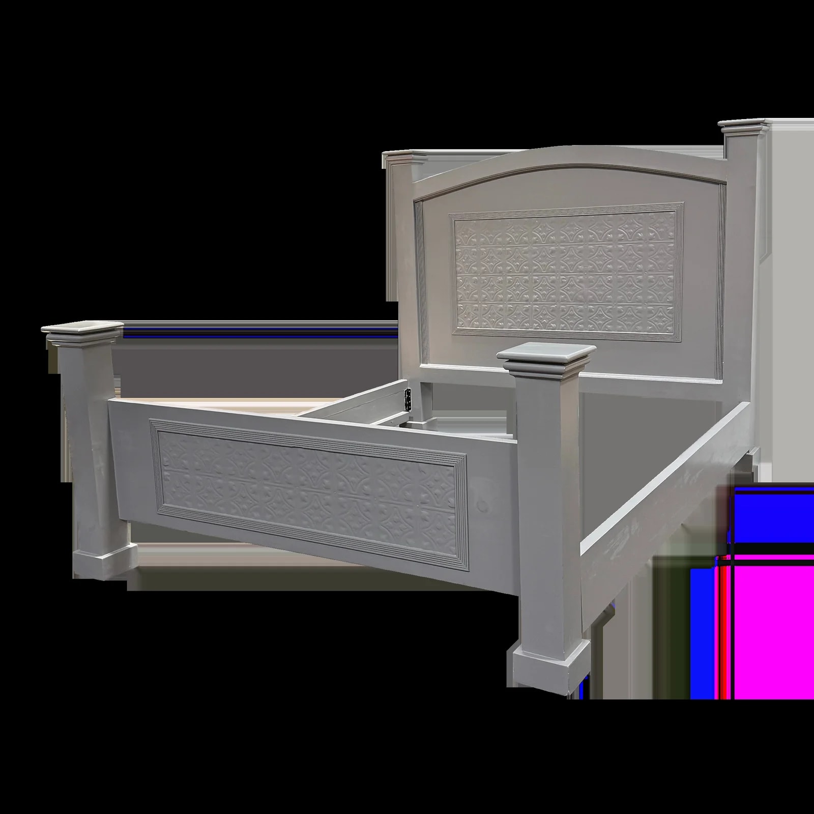 Frame — California King Size Arched Panel Bed Frame — Furniture — resale