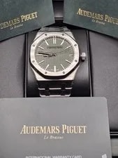 Audemars Piguet — Audemars Piguet Royal Oak 15510T Green Dial 41mm 50th Anniversary Full Set — Watch — resale