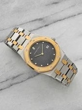 2006 Audemars Piguet Royal Oak 56175TT Two-Tone Grey Diamond Dial Quartz 33 Mm 2