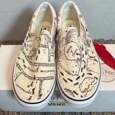Vans Harry Potter Marauder’s Map Shoes ’S Sz 7, Never Worn 3