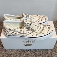 Vans Harry Potter Marauder’s Map Shoes ’S Sz 7, Never Worn 4