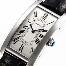 Cartier Tank American LM WSTA0083 Stainless Steel 44.4mm Automatic 1989 #KMW3037 2