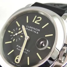 Panerai Luminor Marina 44mm PAM00104 Automatic N Model Black Dial S US 4