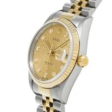 Rolex Datejust 16233G 36mm Champagne #WW1380 2