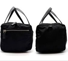 Prada Mini Boston Triangle Logo Tag Auth 4