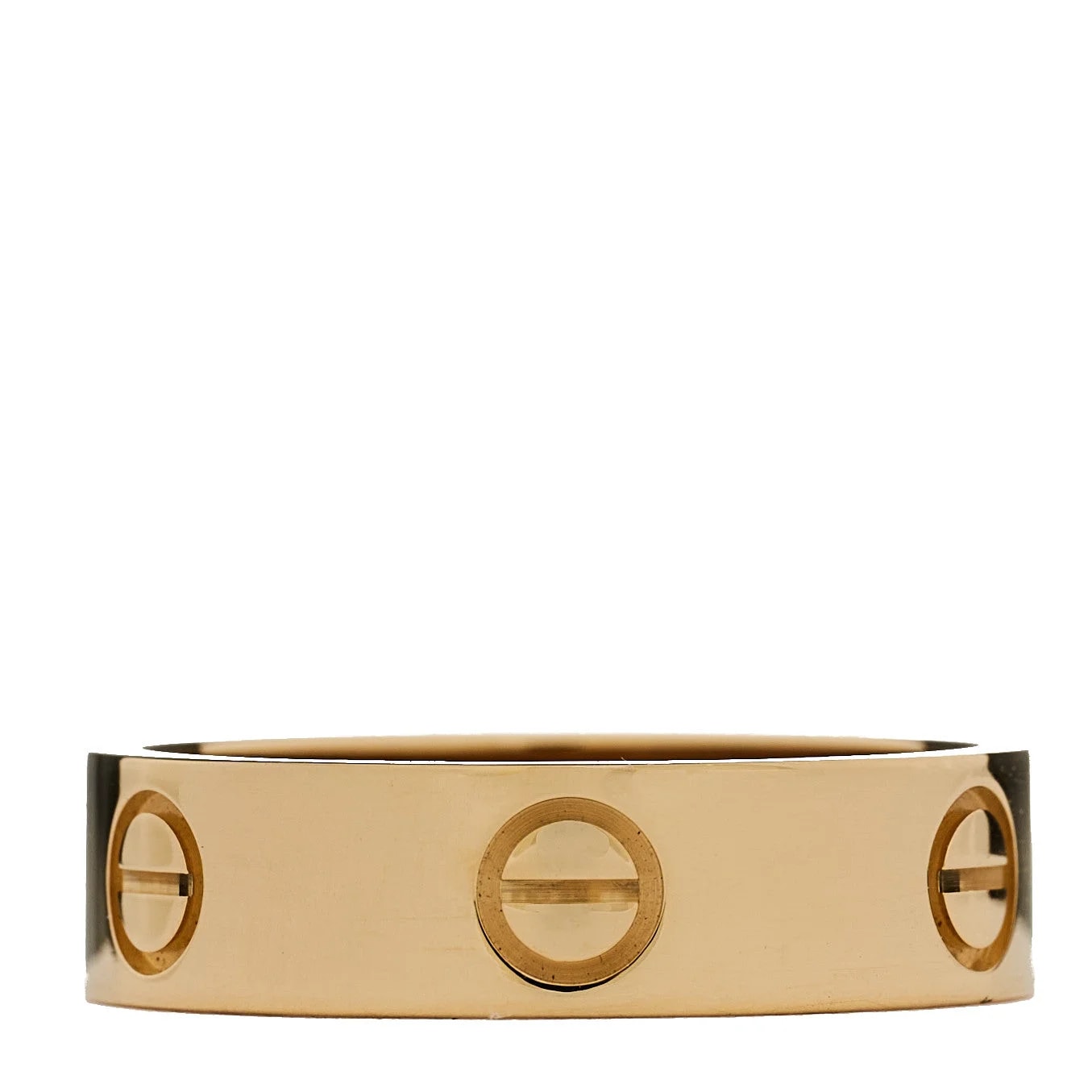 Cartier — 18K Yellow Gold 5.5mm Love 57 8 — Jewelry — resale