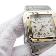 Cartier Santos W20041C4 Stainless Steel / 18K Yellow Gold 41mm 2004 #TZW1358 4