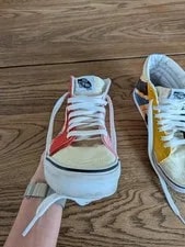 Vans X MoMA Sk8-Hi Lyubov Popova Skate Shoes 6 7.5 Colorful 4