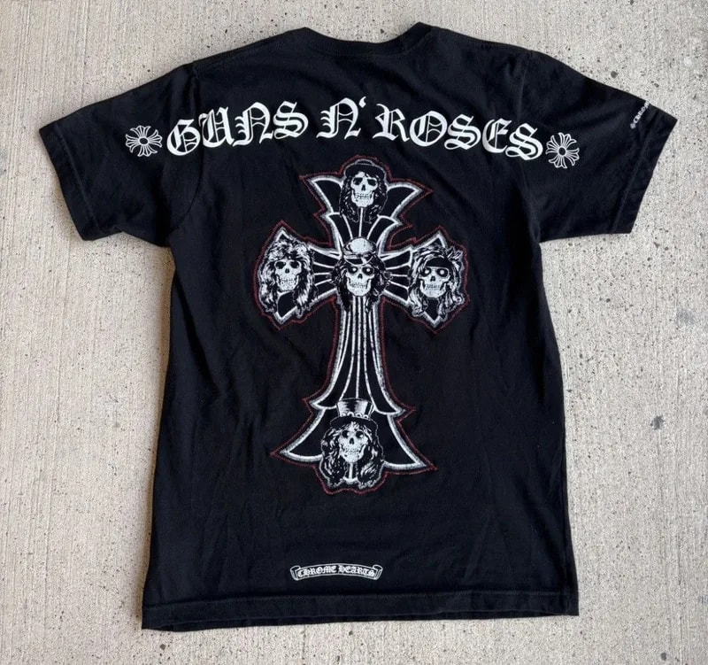 Chrome Hearts — Guns and Roses X Hearts Tee — streetwear — resale