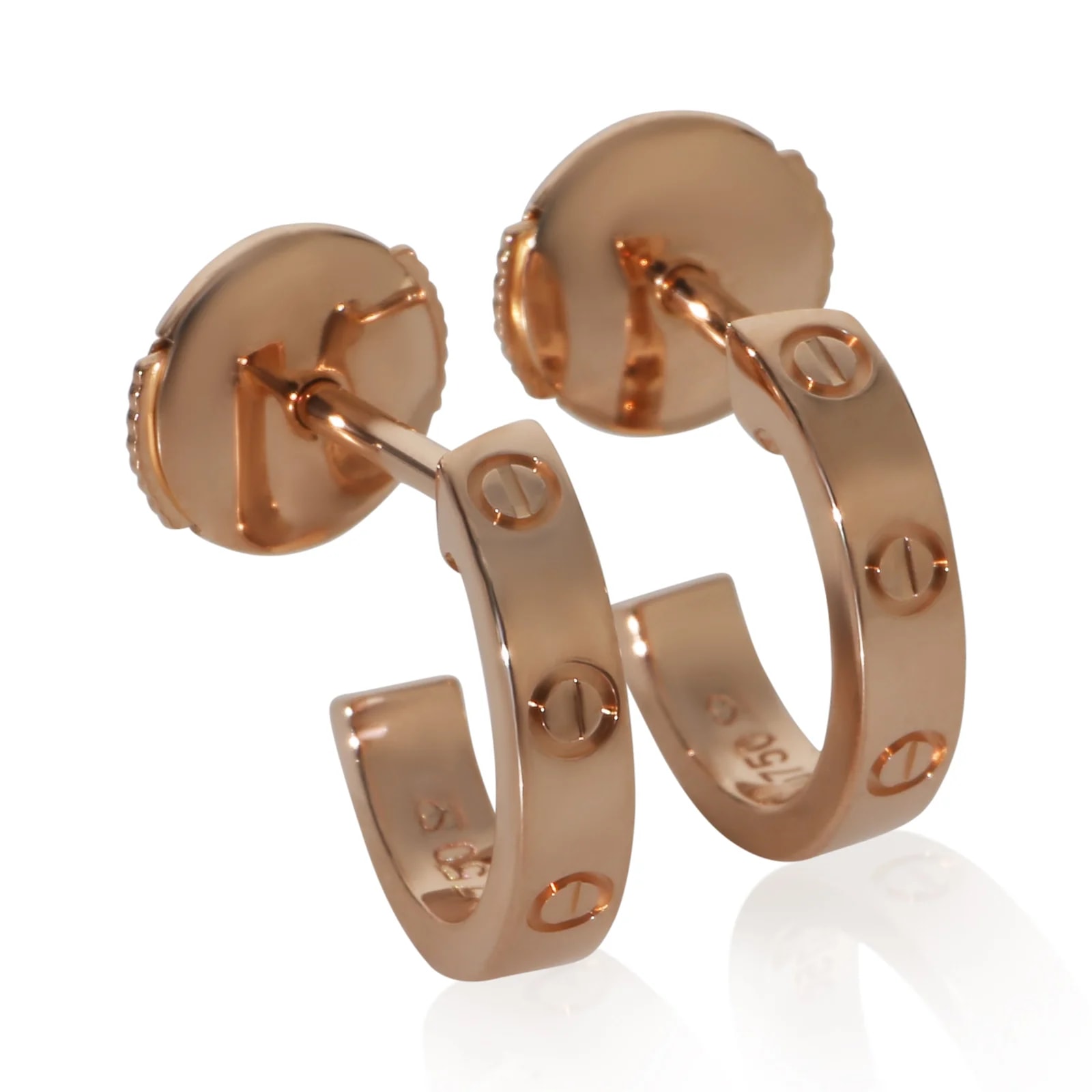 Cartier — Cartier Rose Gold Small Model Love Hoop 18k — Jewelry — resale