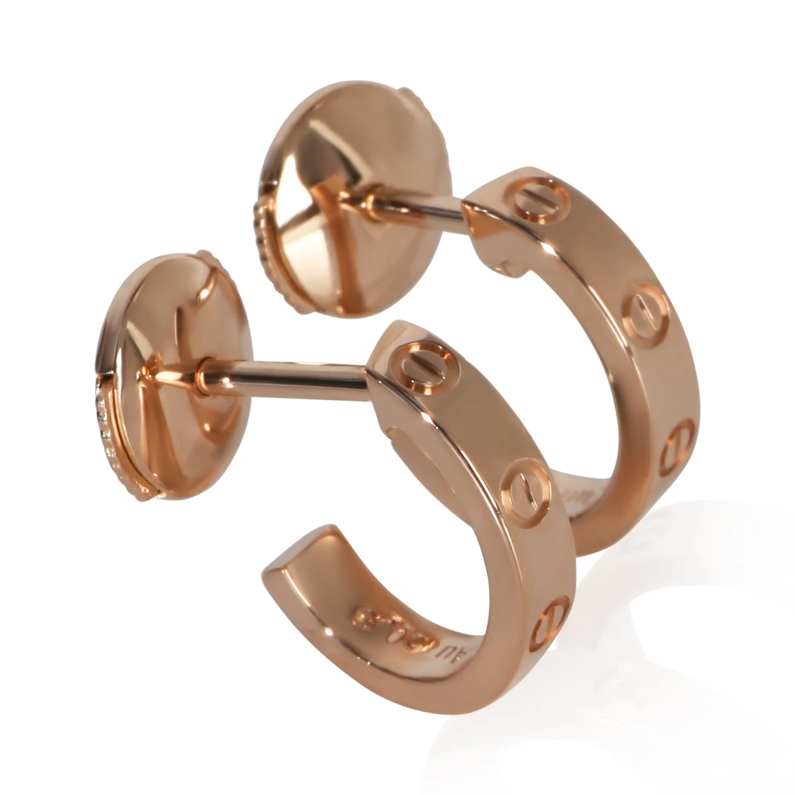 Cartier Rose Gold Small Model Love Hoop 18k 3