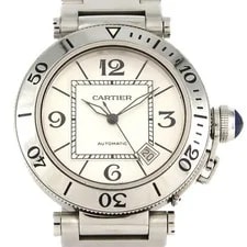 Cartier — Authentic [Unserviced - Value Price] Cartier Pasha Seatimer W31080M7 Stainle... — Watch — resale
