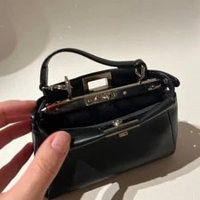 Fendi Micro Peekaboo Floral Accent Crossbody 3