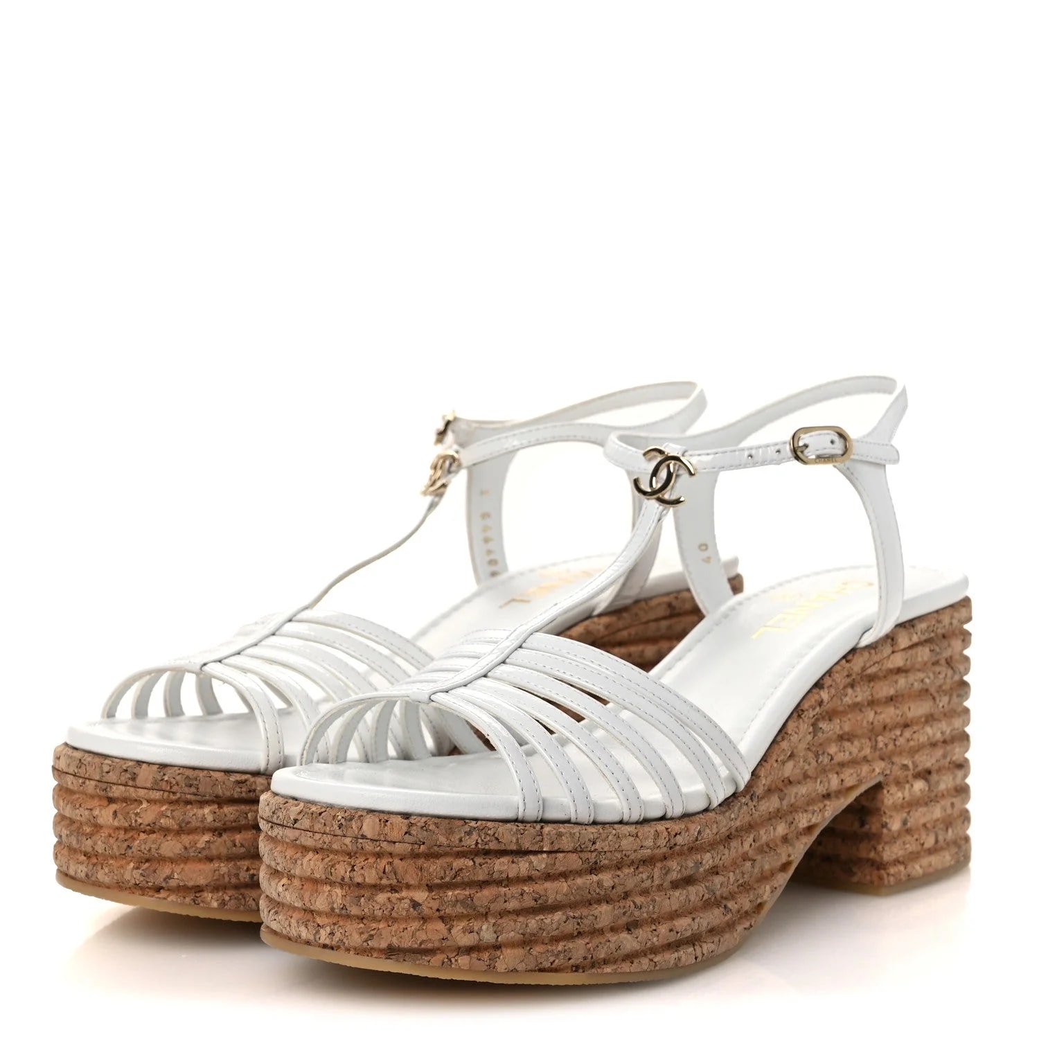 Cork CC Ankle Strap Platform 40 4