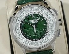 2025 Patek Philippe 5930P 🔥Green Dial🔥 Platinum World Time Chronograph 2