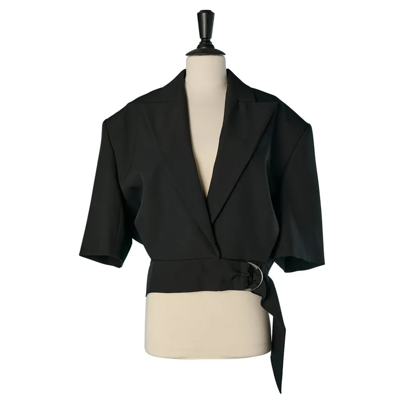 Alexandre Vauthier — Double-Breasted Short Sleeve Jacket — Clothing — resale