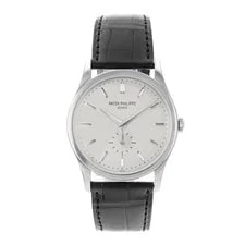 Patek Philippe Calatrava 5196G 37mm Silver Dial 18k White Gold 2
