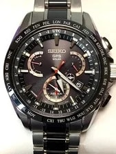 Seiko Astron SBXB041 8X53-0AB0 GPS Solar Dual Time Black Dial Titanium 2