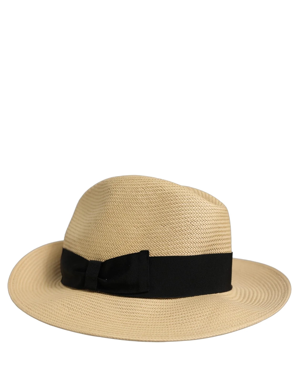 Dolce & Gabbana — Dolce & Gabbana Paper Straw Fedora Panama Capello Hat — Accessory — resale