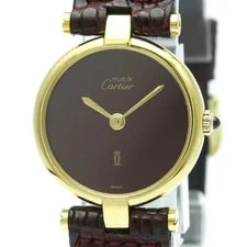 Cartier Must Vendôme Stainless Steel and Leather 4