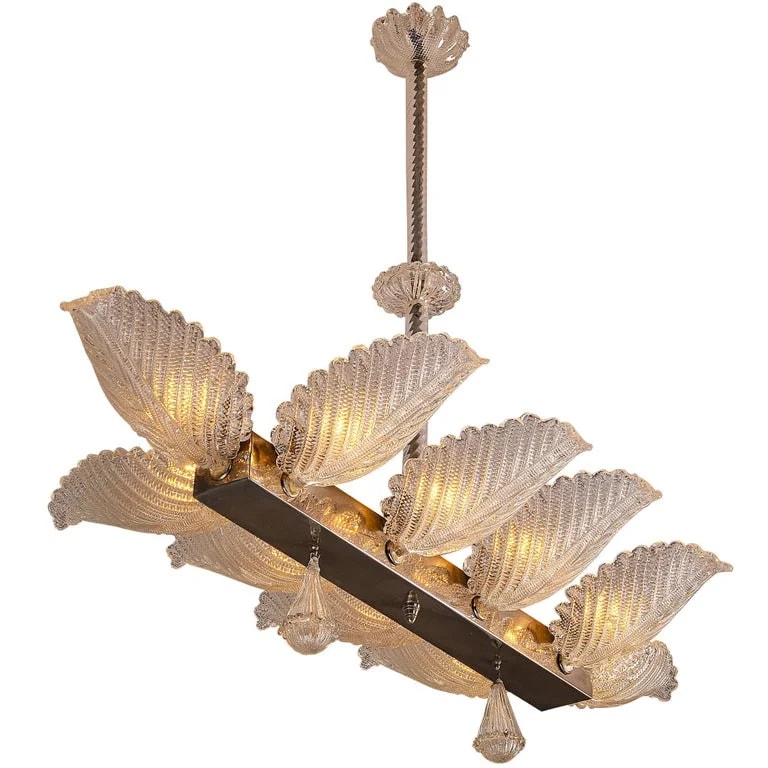 Barovier & Toso — Barovier & Toso With Petals in Crystal Glass — lighting — resale