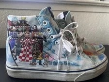 Vans One Piece Sk8-Hi Skate Shoes Punk Hazard 6.5 Anime Cartoon 8 2