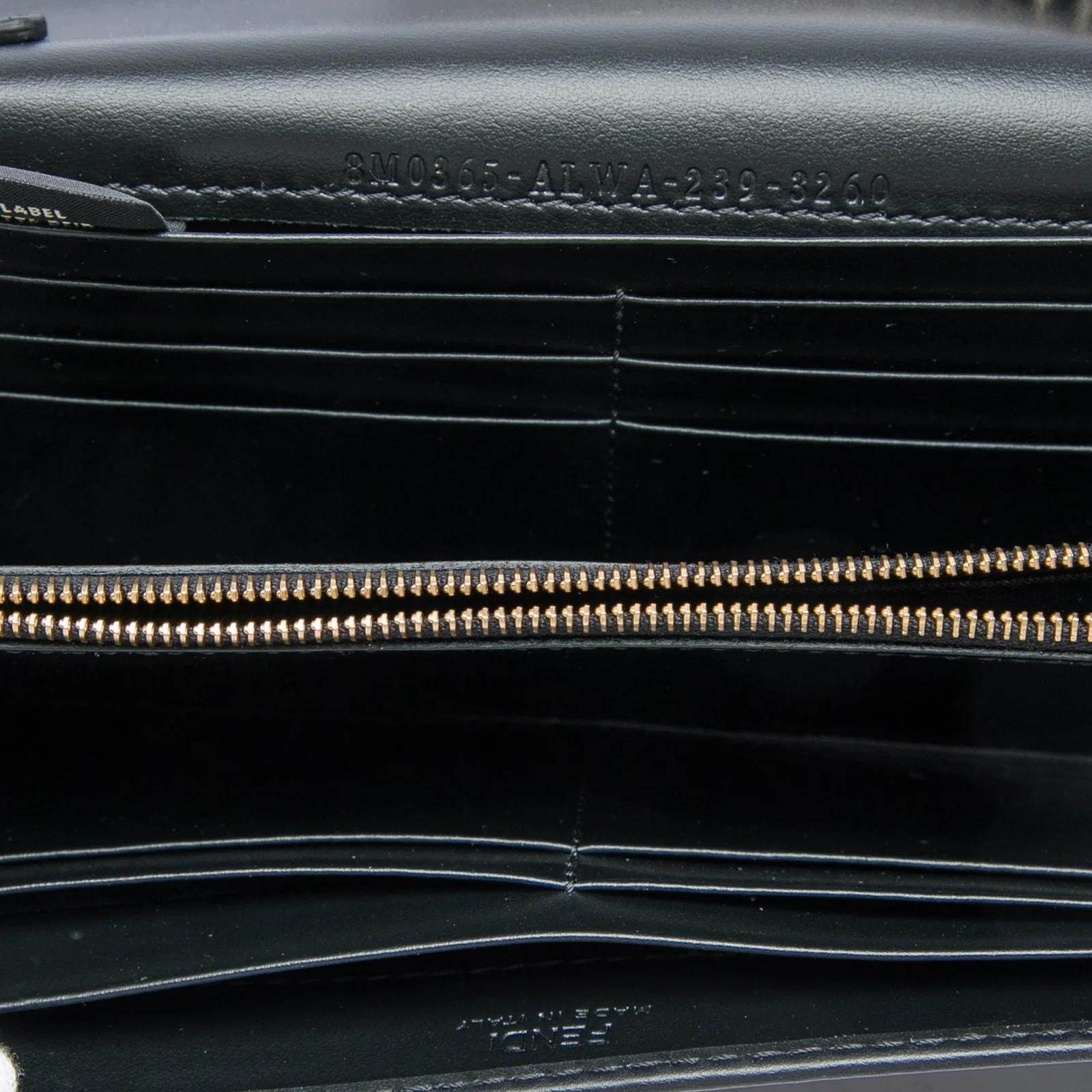 Smooth and Grained Vitello King Cruise Diamonds Continental Envelope Wallet on Chain 4