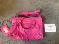Balenciaga — Balenciaga City Top Handle W Mirror, Detachable Strap, Studded Accents — Handbag — resale