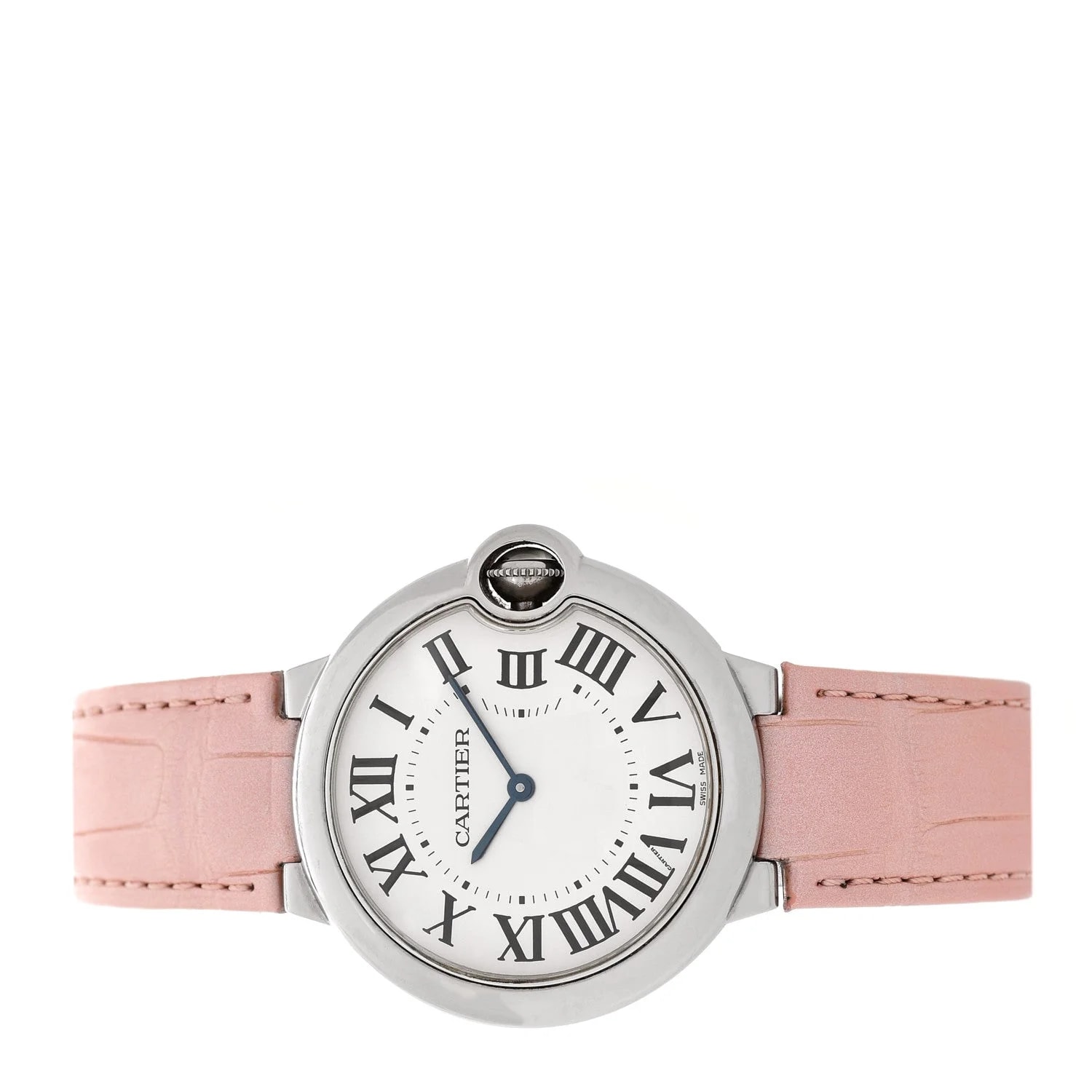 Stainless Steel Alligator 36mm Ballon Bleu de Cartier Quartz 2
