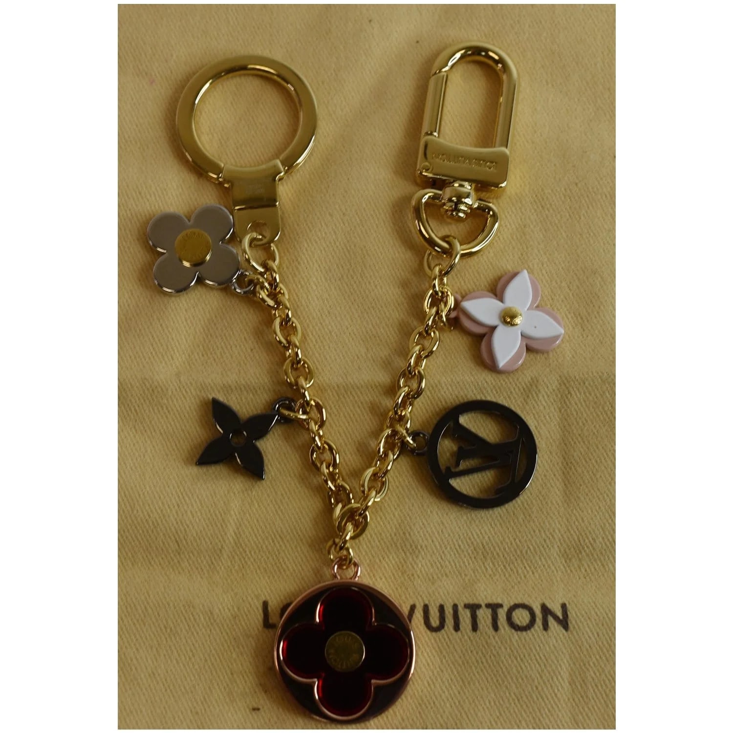 Louis Vuitton Flash Flower Chain Bag Charm Key Holder 2