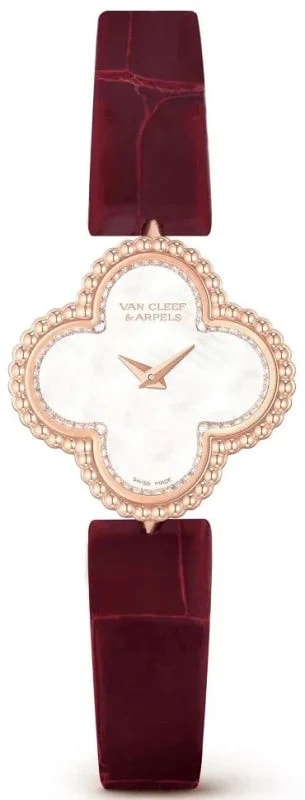 Worldofluxuryus — Van Cleef & Arpels Alhambra 18K Rose Gold & Diamonds Lady's — Watch — resale
