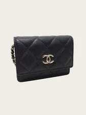Chanel Accordion Flap Card Holder Chain 153793822 3