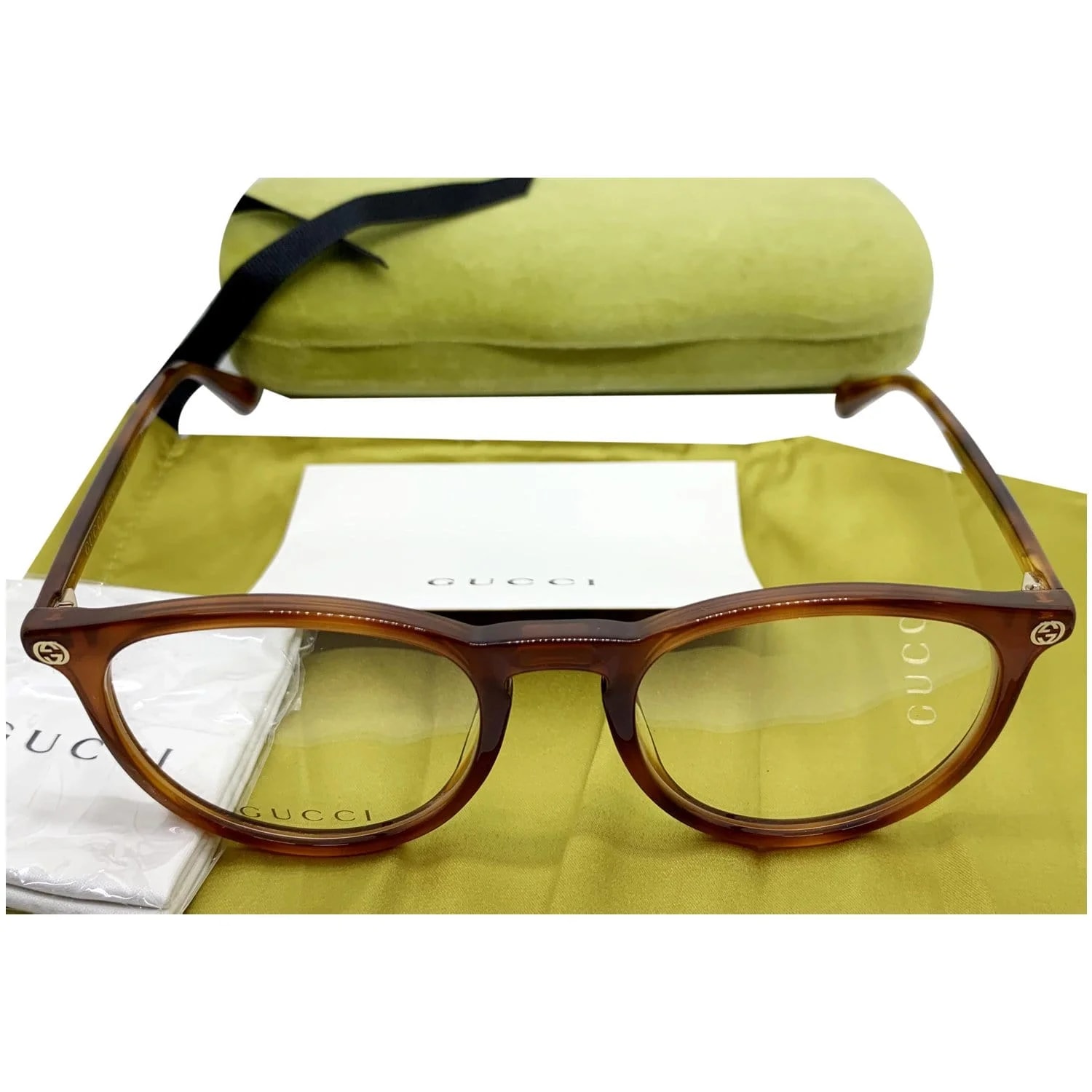 Gucci GG0027O 003 Eyeglasses Demo Customisable Lens 2