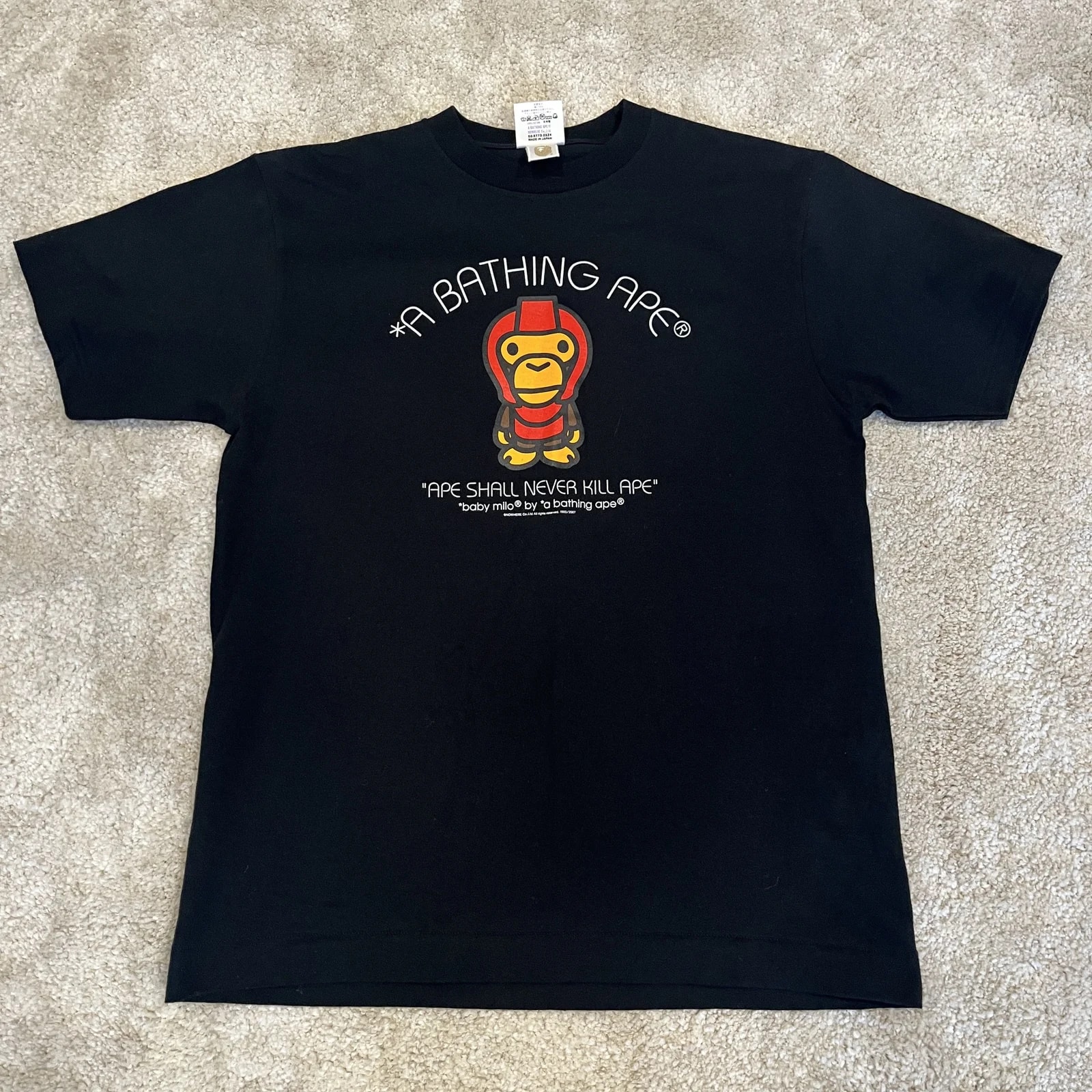 BAPE — Bape Baby Milo Tee (2007 Nigo Era, Made in Japan) — streetwear — resale